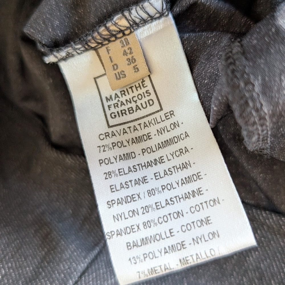 Vintage Y2K Marithe Francois Girbaud Skirt 38 6 Gray Mixed Medium Bubble - Picture 5 of 5